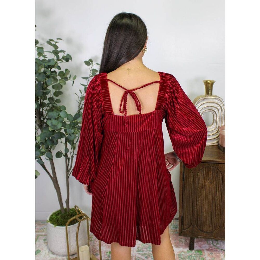 Red Velvet Dress - Picture 2 of 2